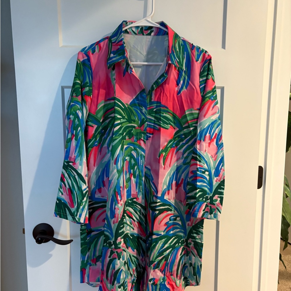 Tropical Gorgeous Print Coverup!